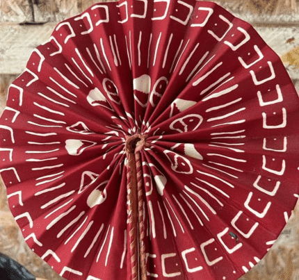 Brown and cream African Fan