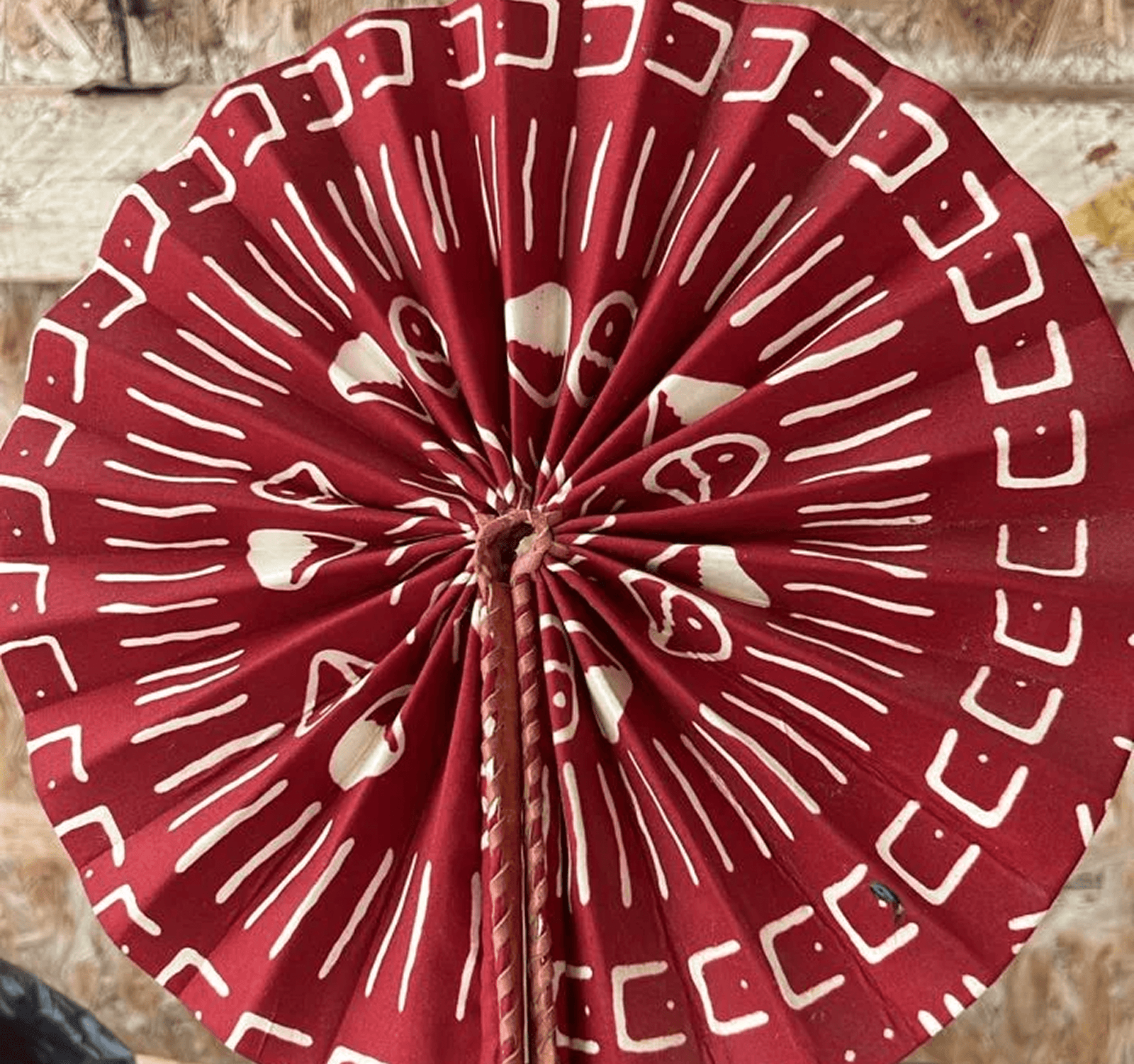 Brown and cream African Fan-min