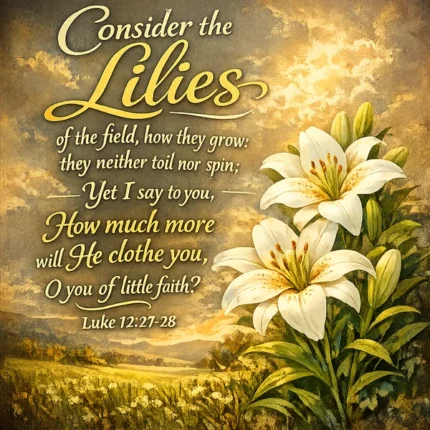 Consider the Lilies of the Field — Luke 12:27–28