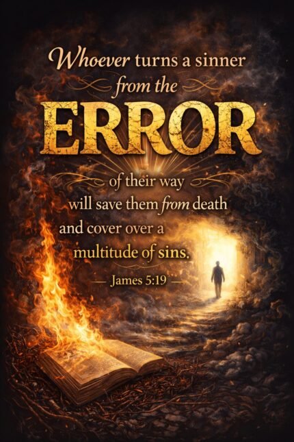 Whoever turns a sinner from the error